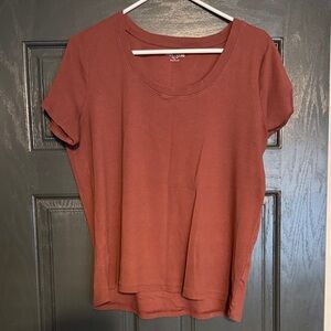 Maurices Women's Short Sleeve Tee in Rust